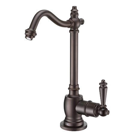 Whitehaus Point Of Use Cold Water Drinking Faucet W/ Traditional Swvl Spout, Brnz WHFH-C1006-ORB
